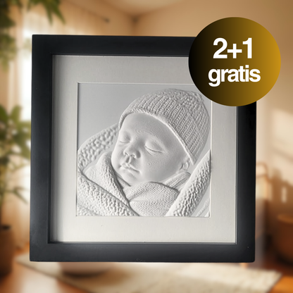 3D-kunstwerk in luxe lijst