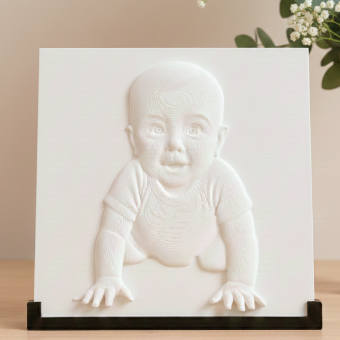 3D-kunstwerk op standaard