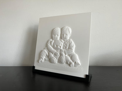 3D-kunstwerk op standaard