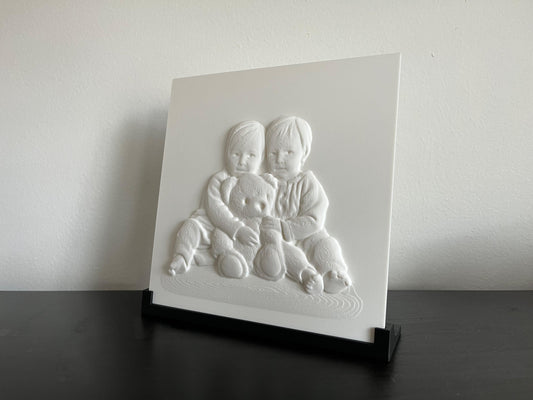 3D-kunstwerk op standaard