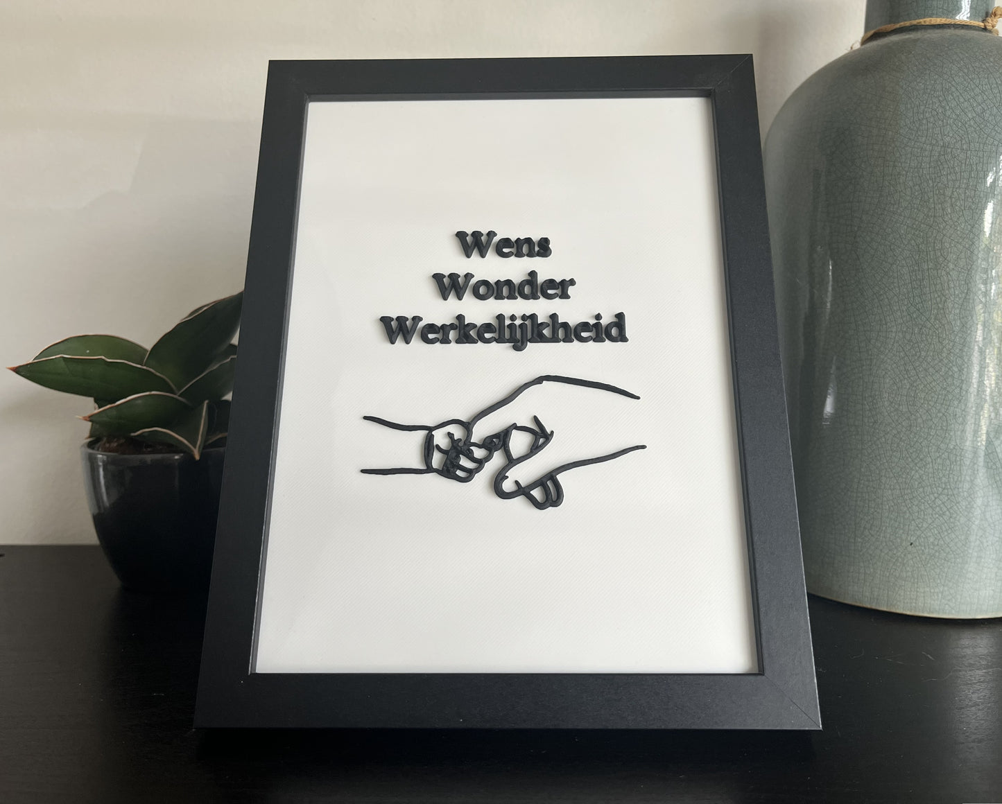 3D Tekst met lijntekening