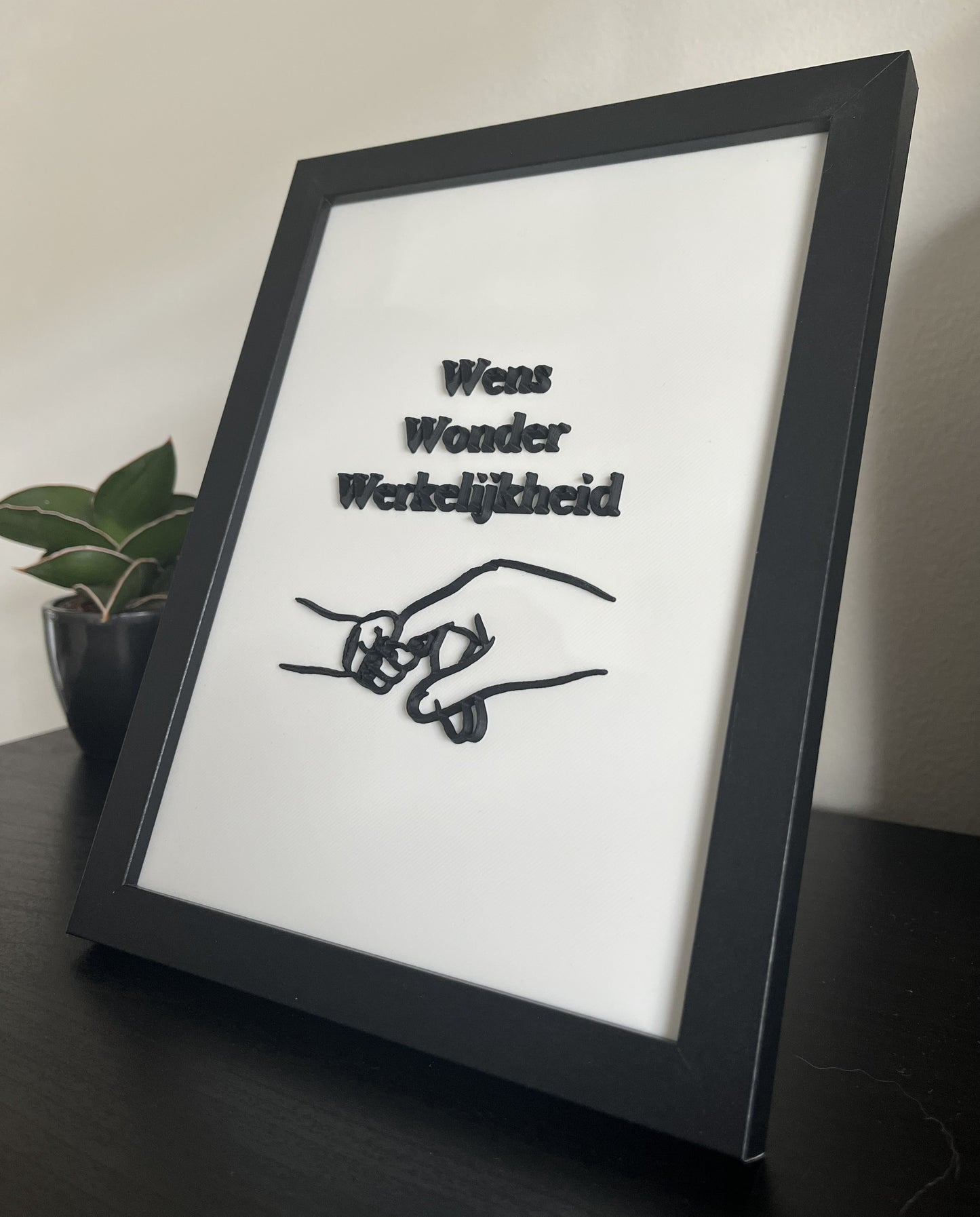 3D Tekst met lijntekening