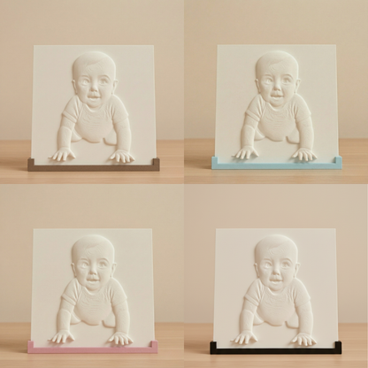 3D-kunstwerk op standaard