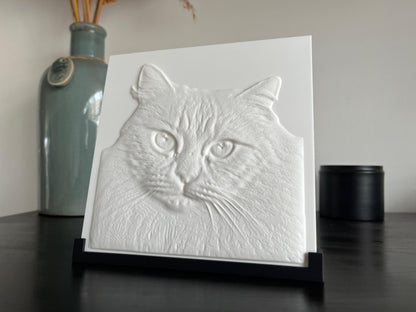 3D-kunstwerk op standaard